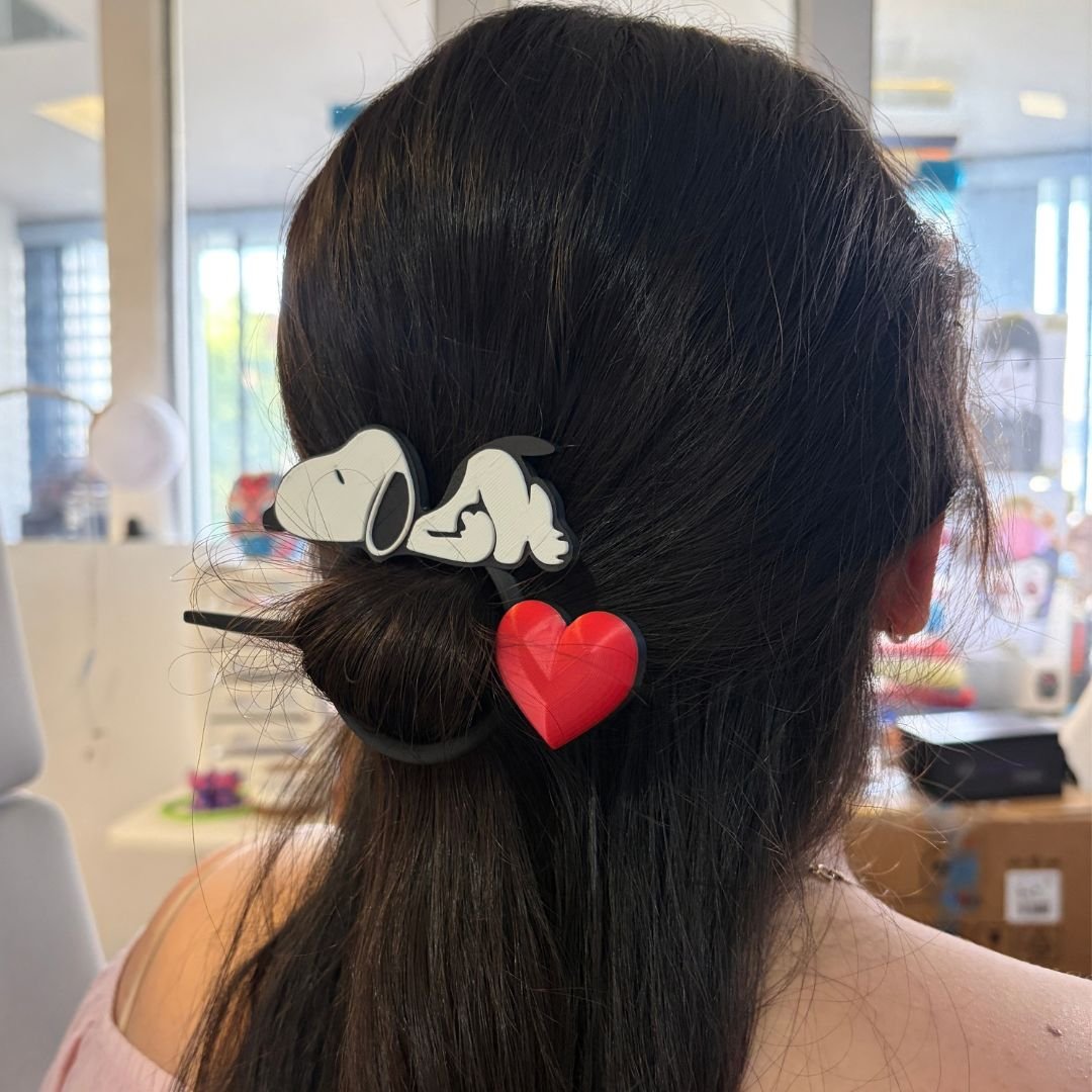 Pasador de pelo + adorno de pajita - Imagen 2