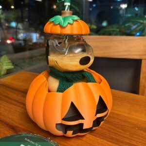 Calabaza para vaso de Snoopy